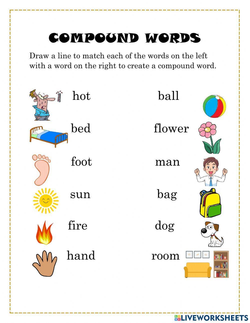 Compound Words Worksheets Pdf