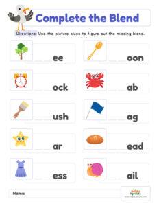 Mastering Consonant Blends with Fun and Engaging Worksheets