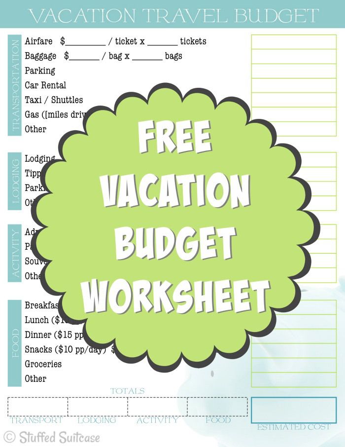 Constructed Travel Worksheet