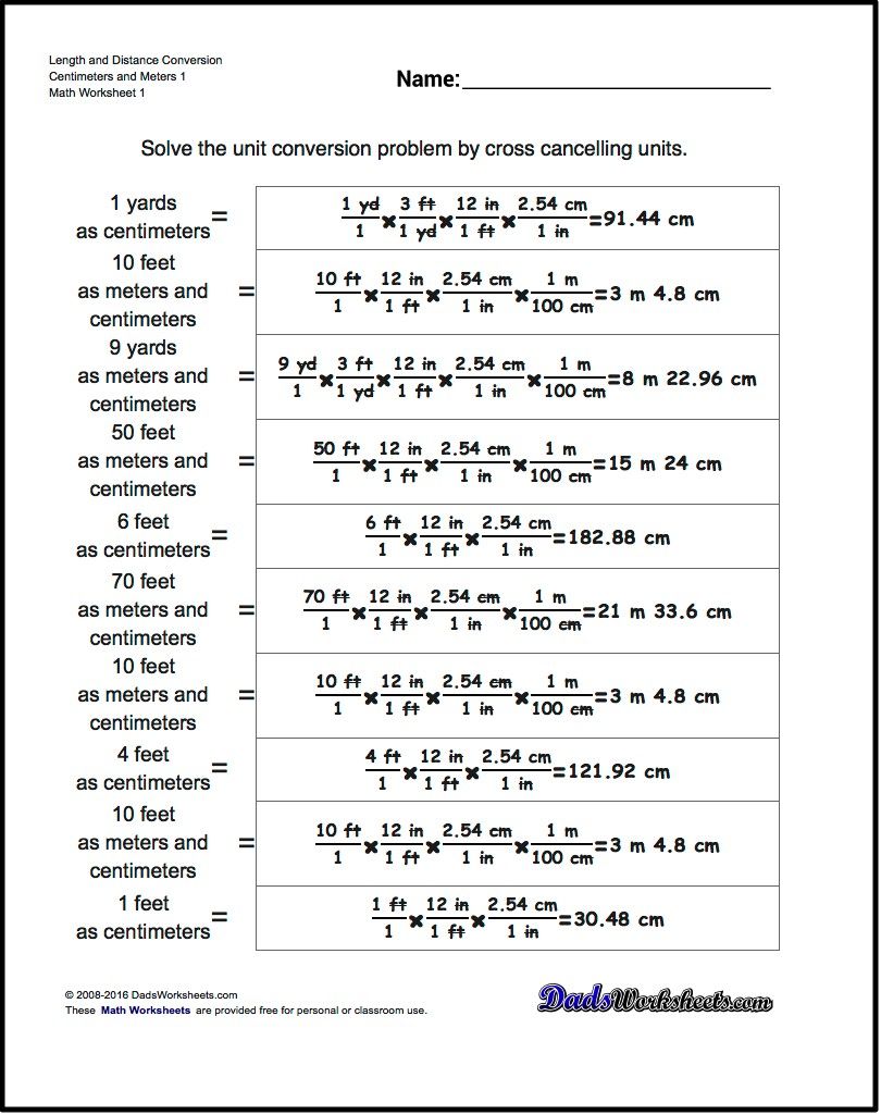 Conversion Practice Worksheet Solutions Made Easy