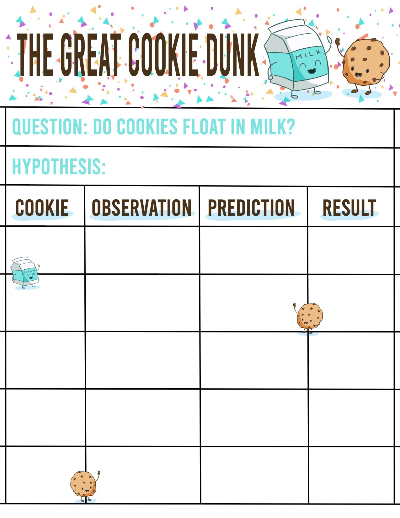 Cookie Worksheet