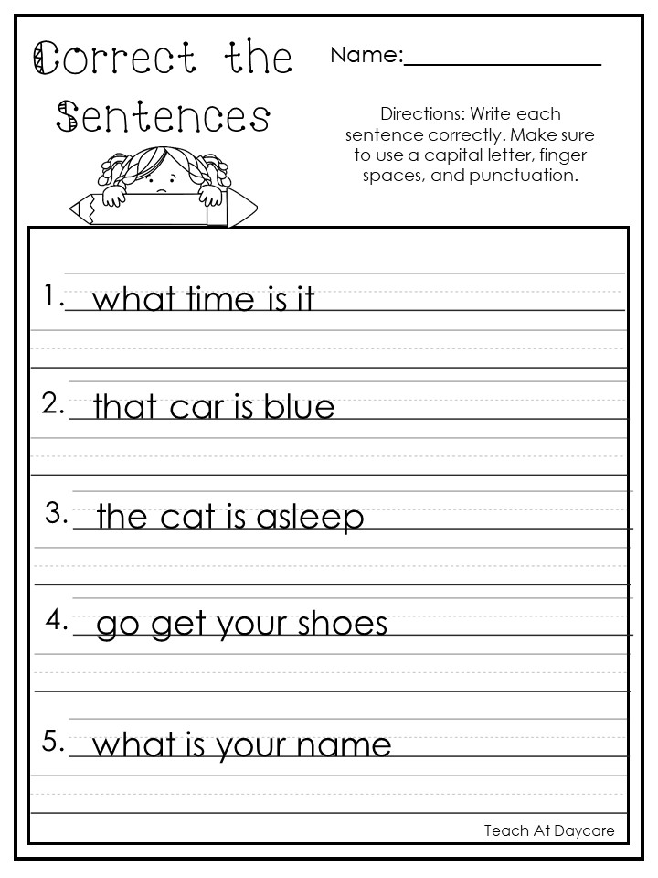 5 Ways to Improve Grammar with Correct Sentences Worksheets