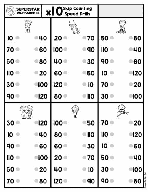 Counting by 10's Made Easy with Fun Worksheets