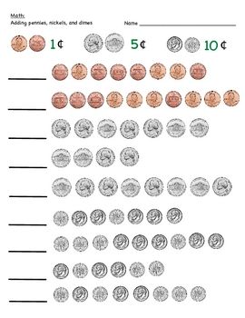 Counting Dimes Worksheet Pdf