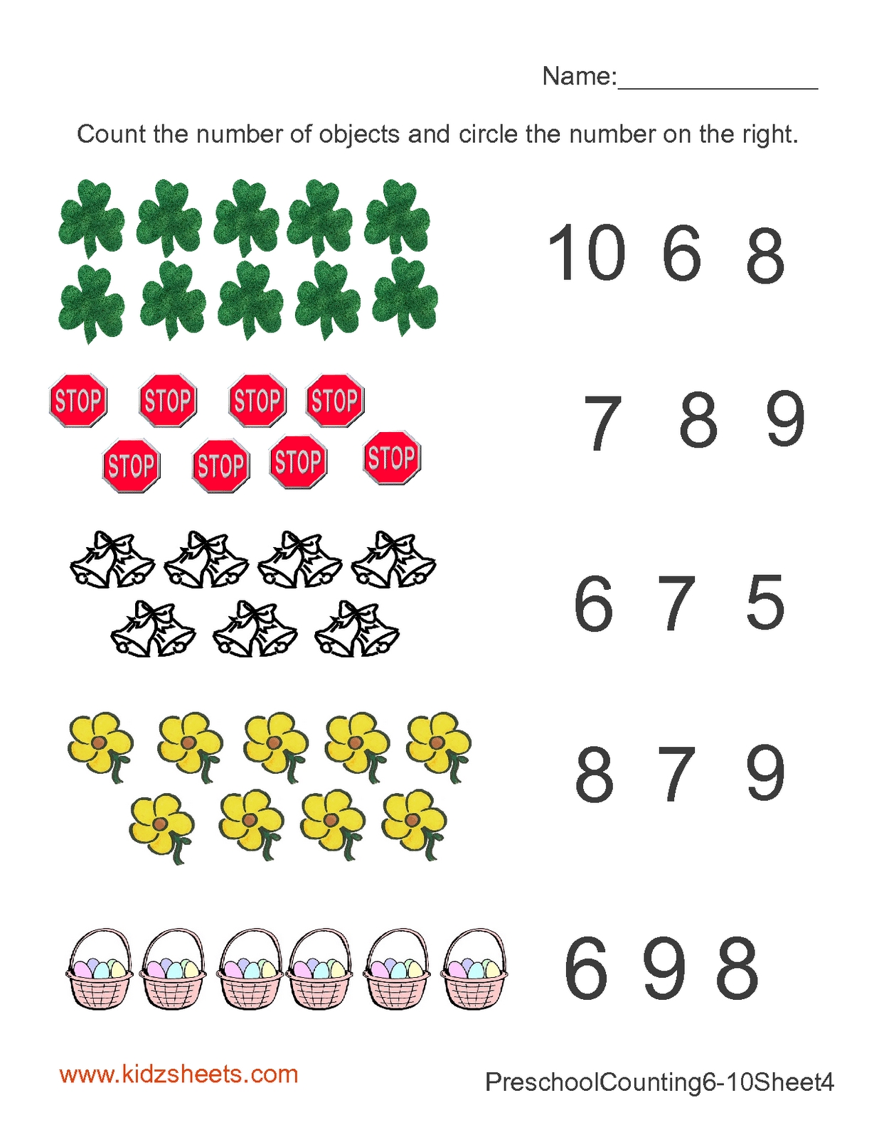 Counting Fun for Kindergarten with Printable Worksheets