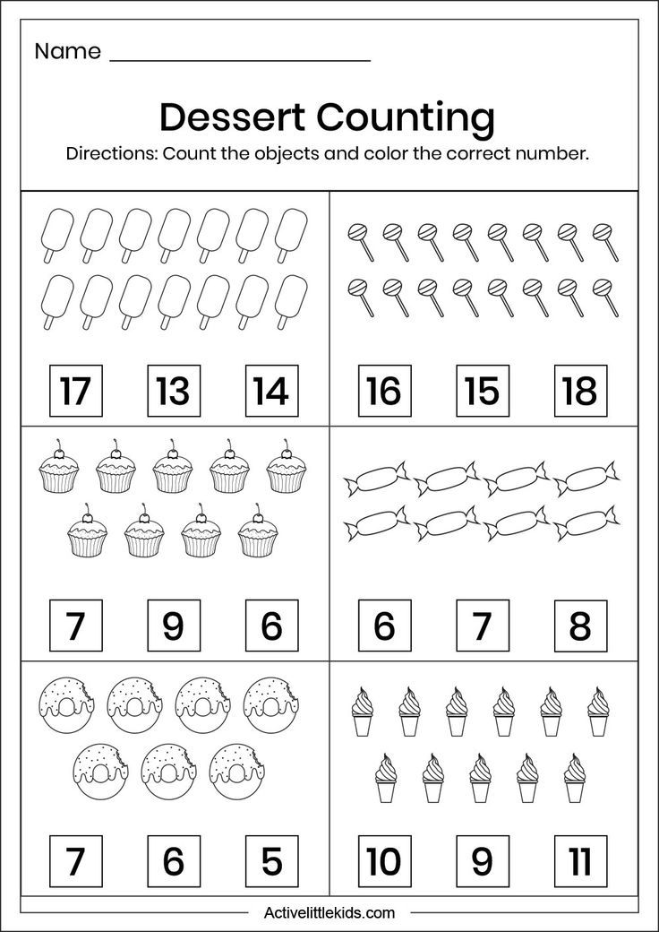 Count to 20 Worksheet Fun for Preschoolers