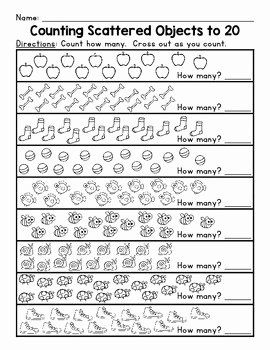 Counting to 20 Worksheets for Preschool and Kindergarten