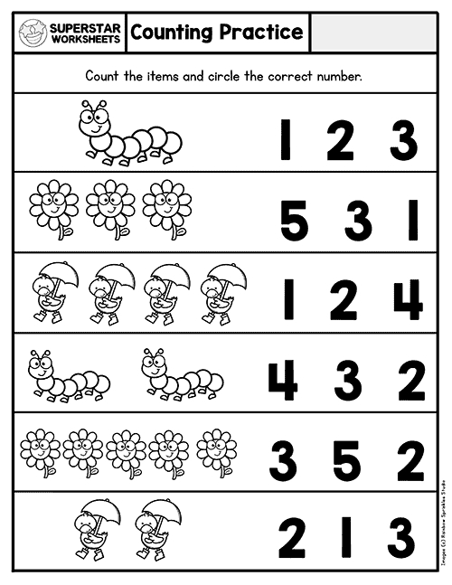 20 Fun Counting Worksheets for Kids