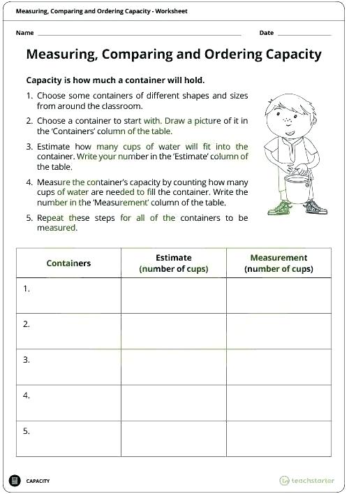 5 Ways to Master Customary Capacity Worksheets