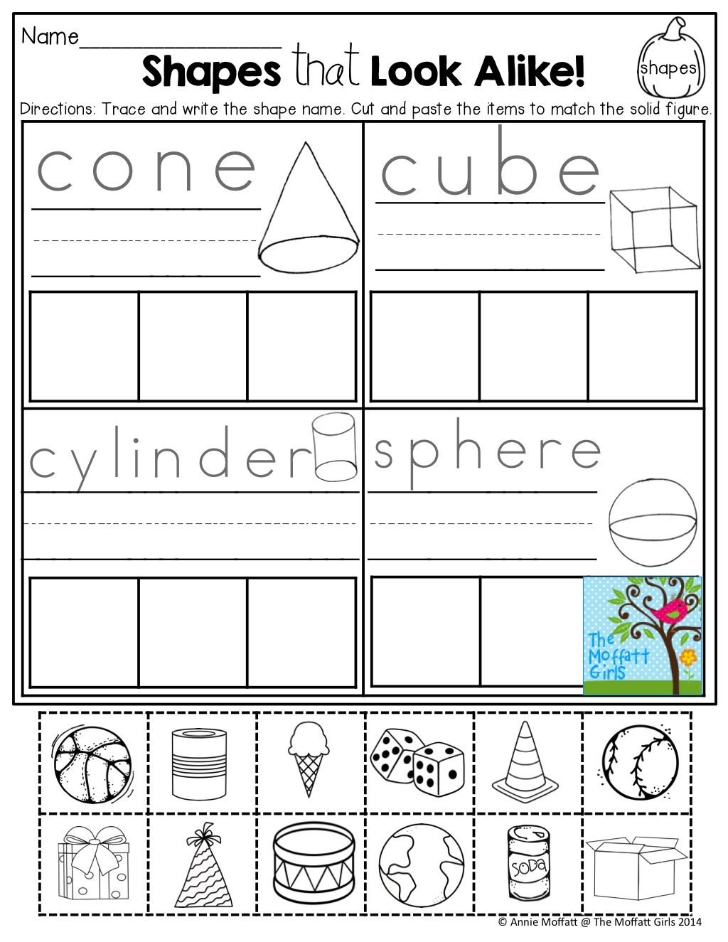 Cut and Paste Worksheets for Kindergarten Learning Fun