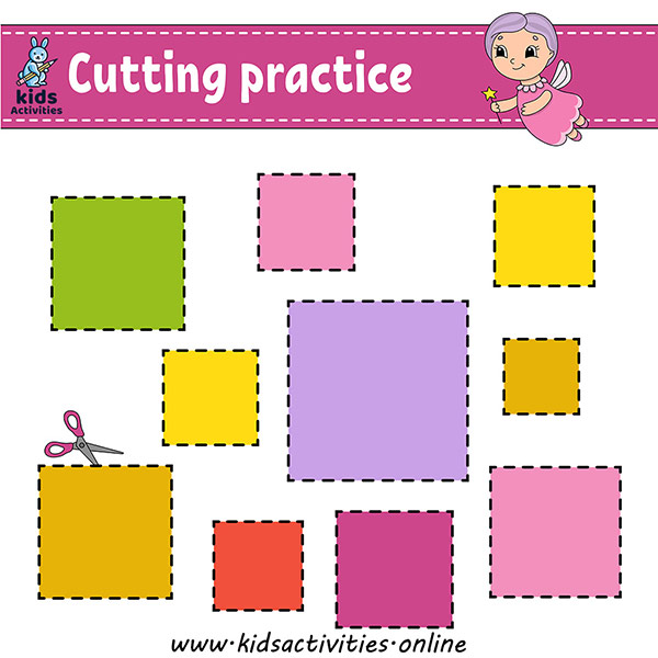 5 Fun Cutting Out Shapes Worksheets