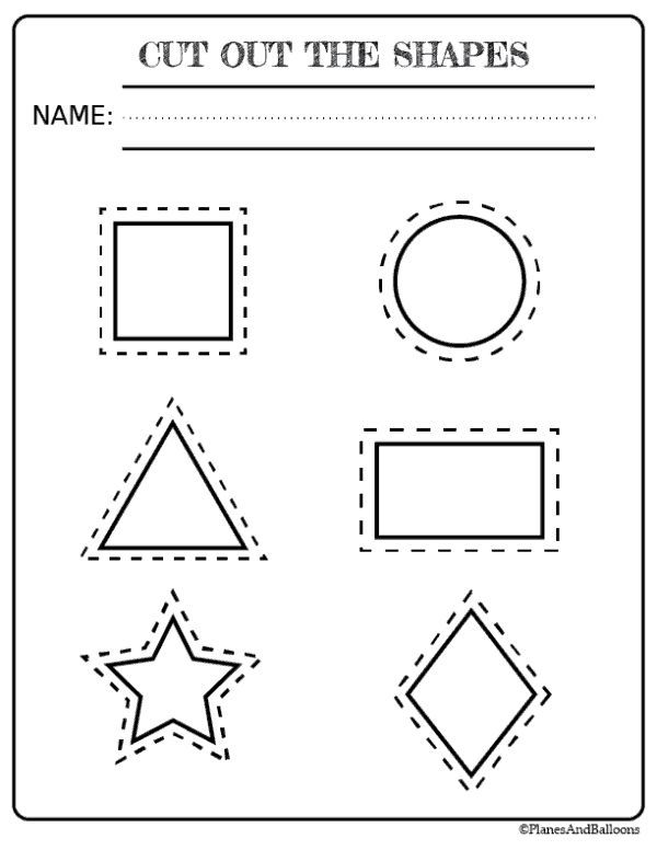 8 Ways to Master Cutting Shapes Worksheets