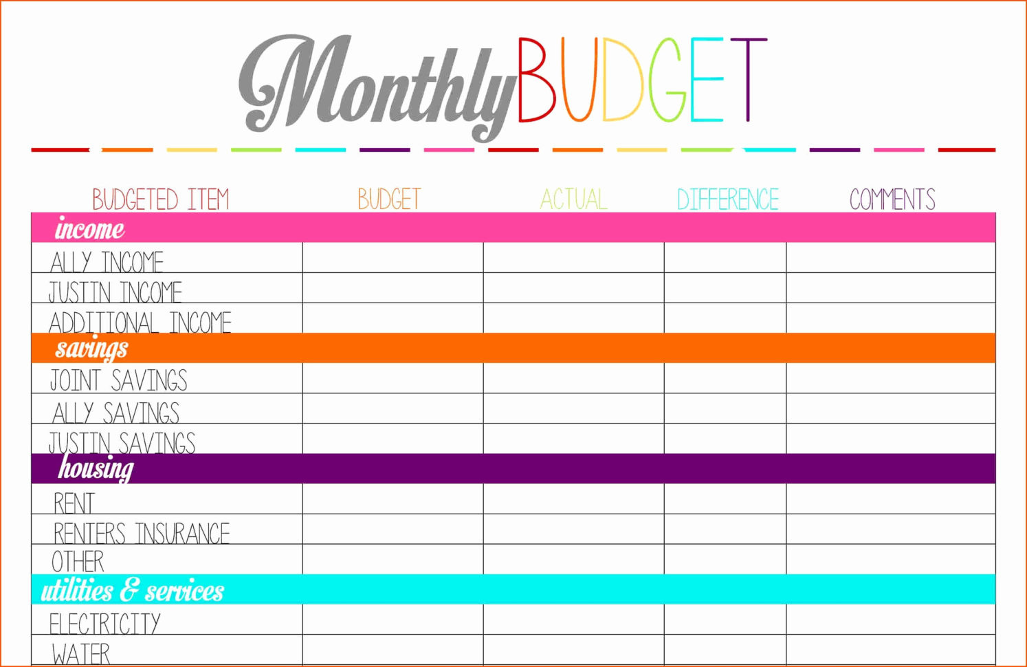 Dave Ramsey Budget Spreadsheet Excel Intended For Dave Ramsey Budget