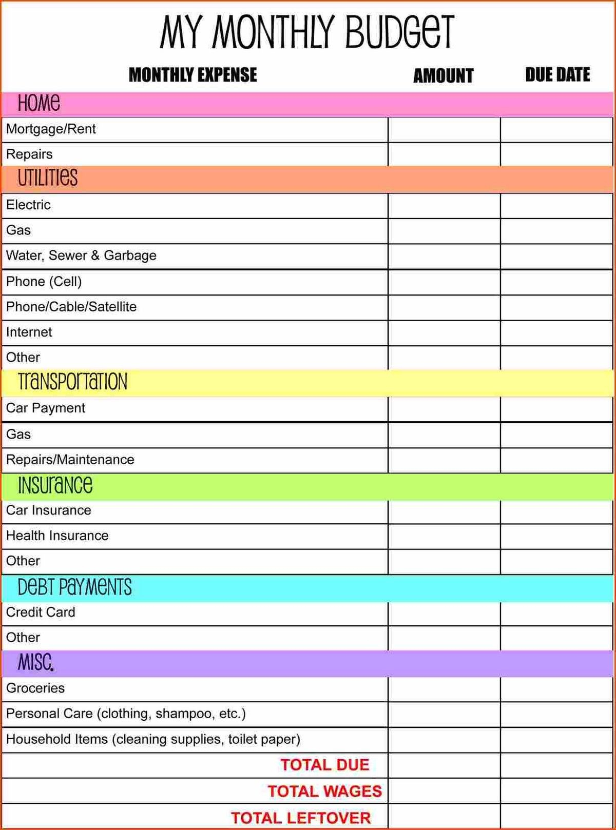 Create a Budget with Dave Ramsey's Simple Worksheet