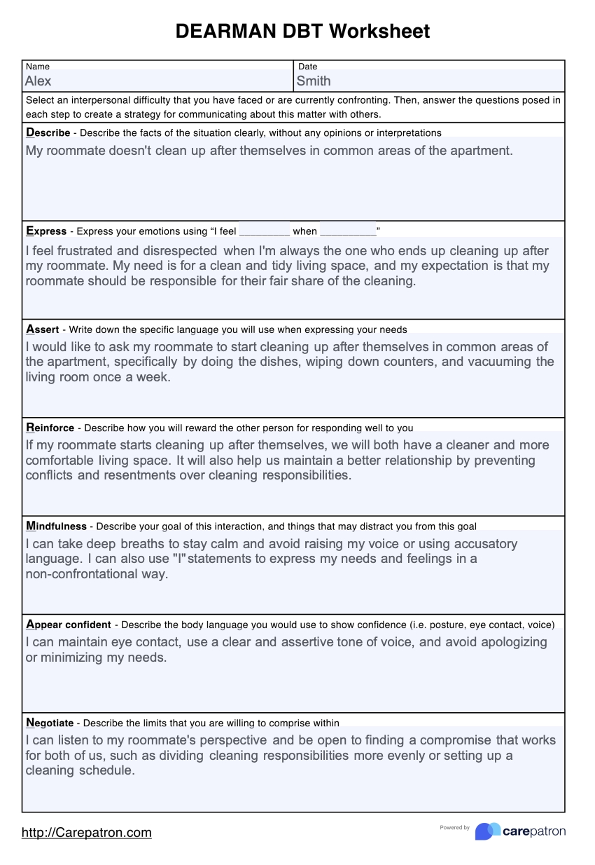 Dearman DBT Worksheet: Master Emotional Regulation Techniques