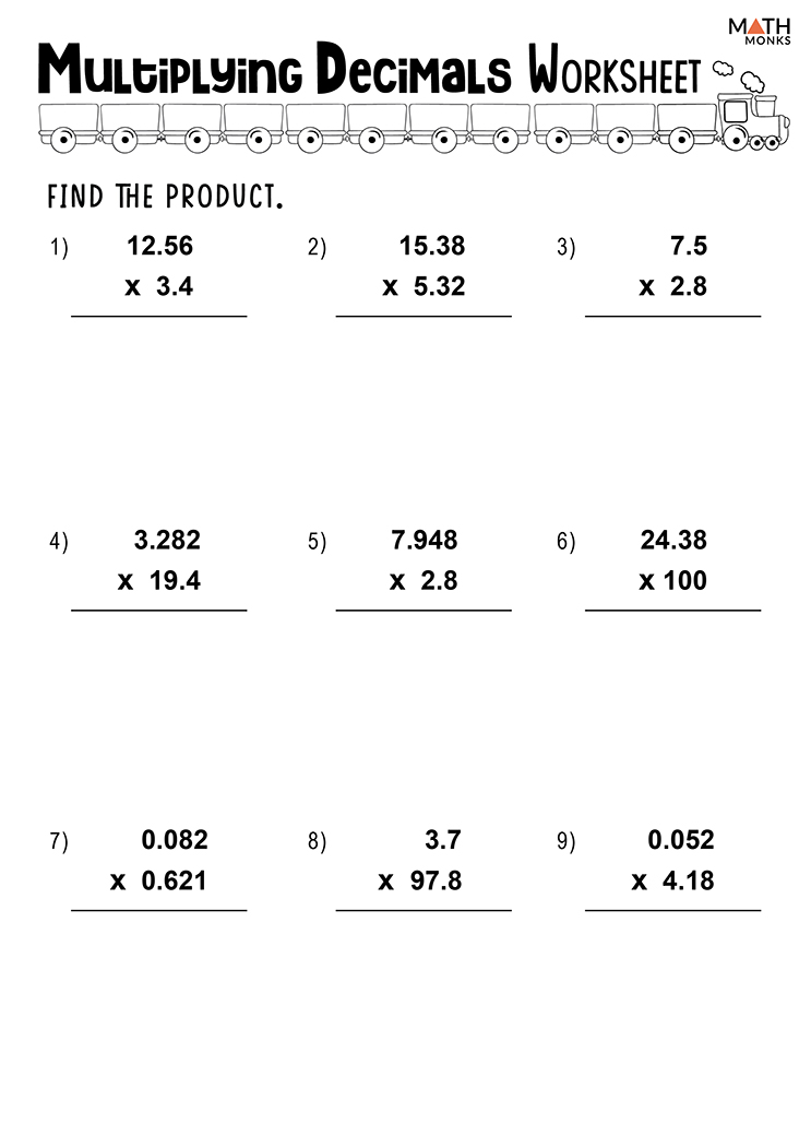 5 Ways to Master Decimal Multiplication with Worksheets