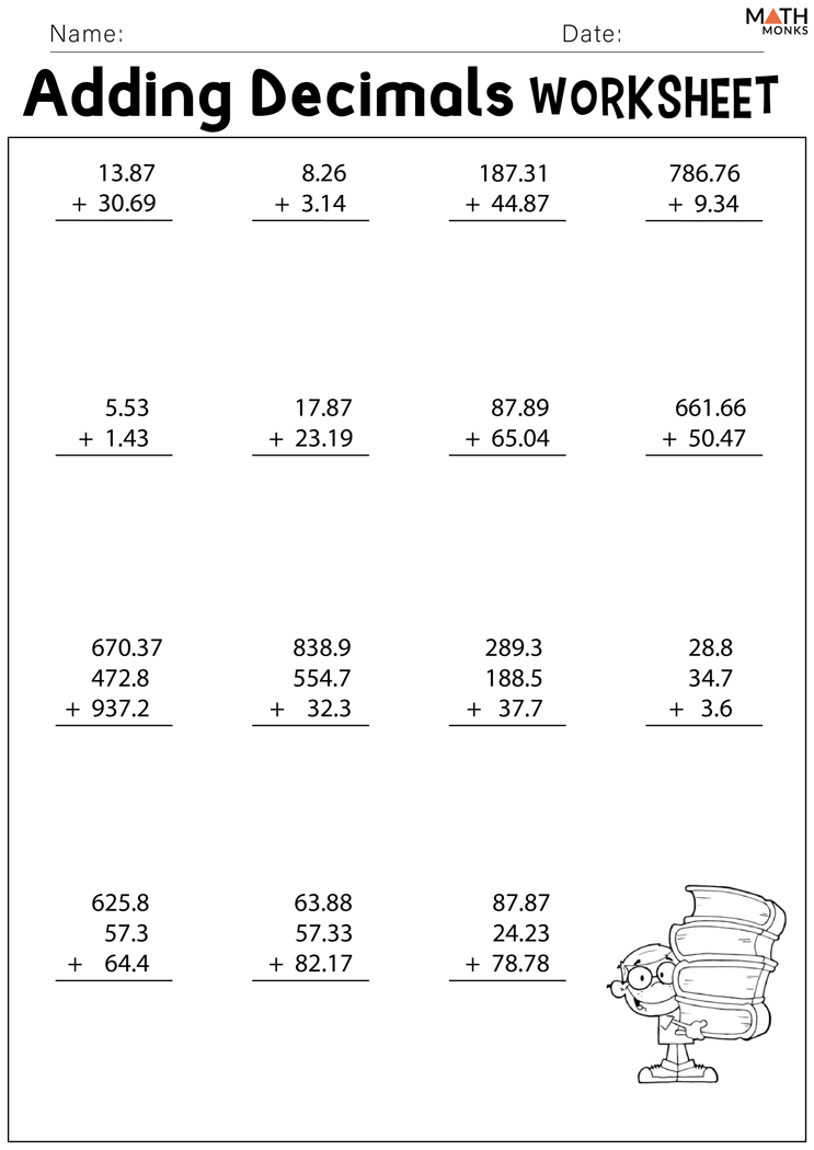 Decimal Operations Cheat Sheet Adding Subtracting Multiplying And