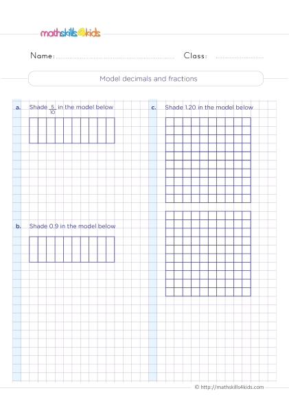 5 Ways to Master Decimal Worksheets in 4th Grade