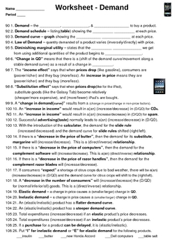 5 Ways to Master Demand Worksheet Answers in Economics