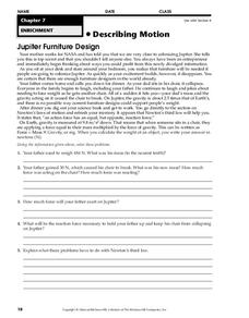 Motion Mastery: Describing Motion Worksheet Answer Key