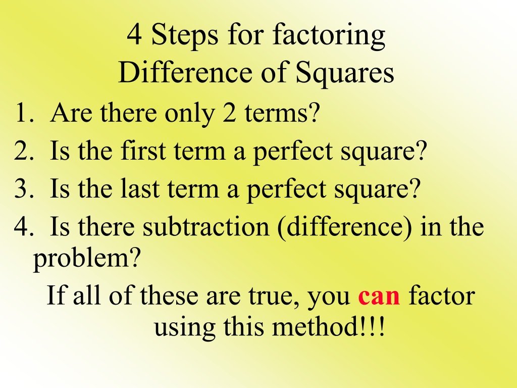 5 Ways to Master Difference of Squares