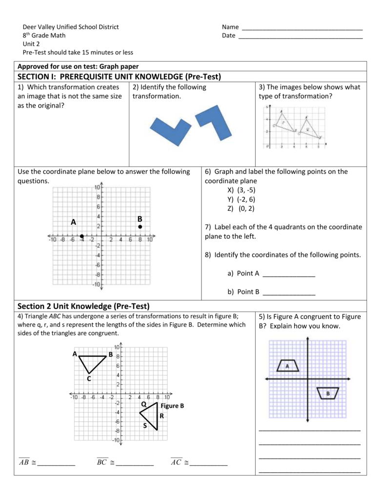 Dilated Coordinates Worksheet Answer Key