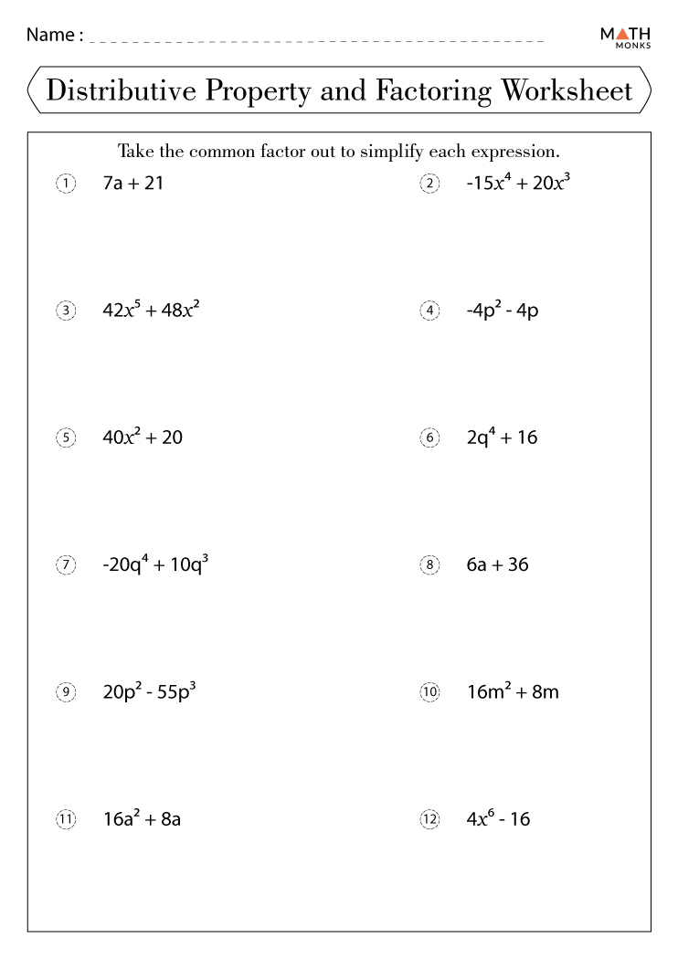 Mastering Math: Distributive Property Worksheets Made Easy