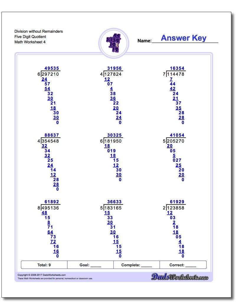 5 Ways to Master Divide with Remainders Worksheet