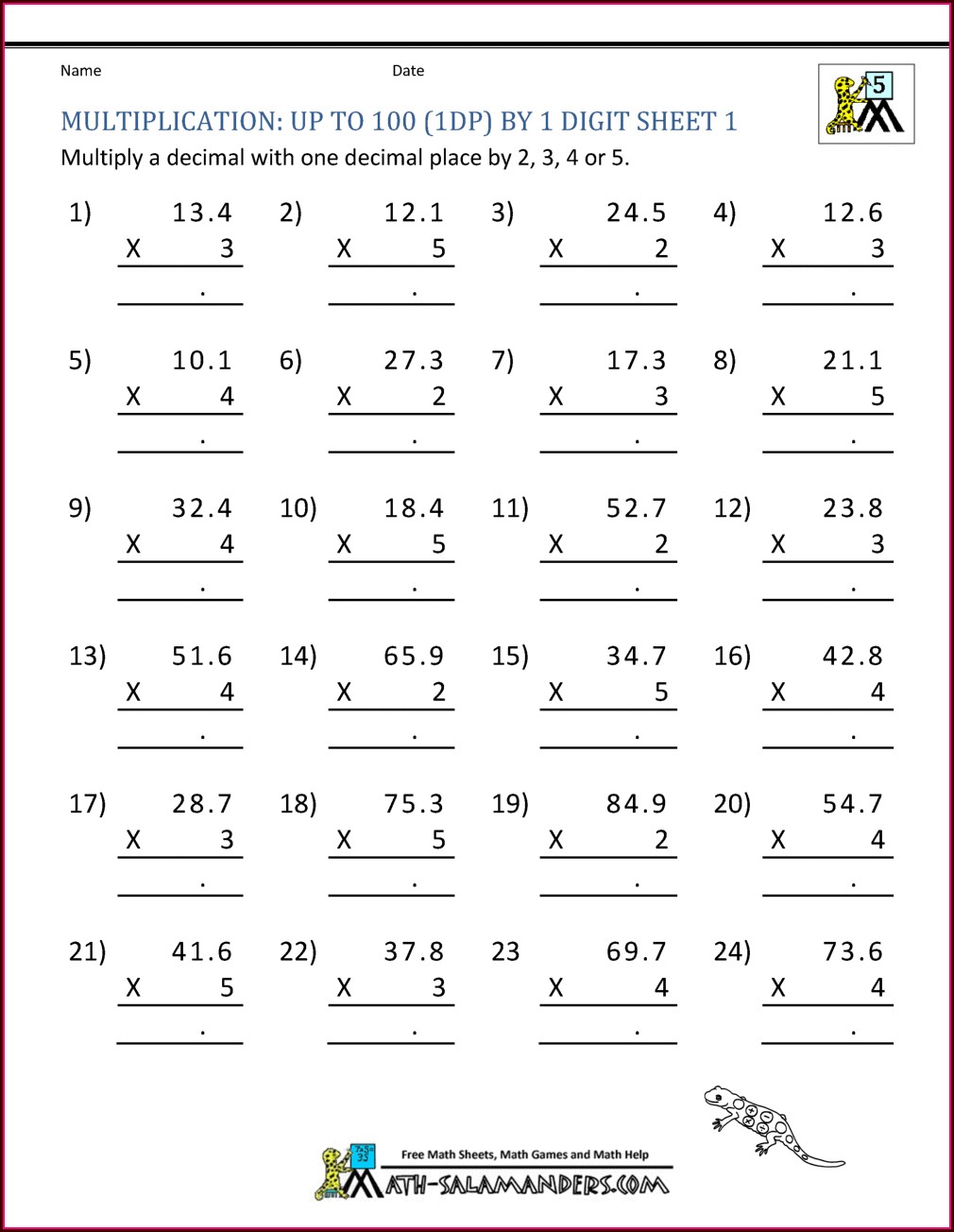 Dividing Decimals Word Problems Worksheet Imsyaf Com