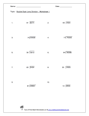 Divide with Ease: Decimal Division Worksheet