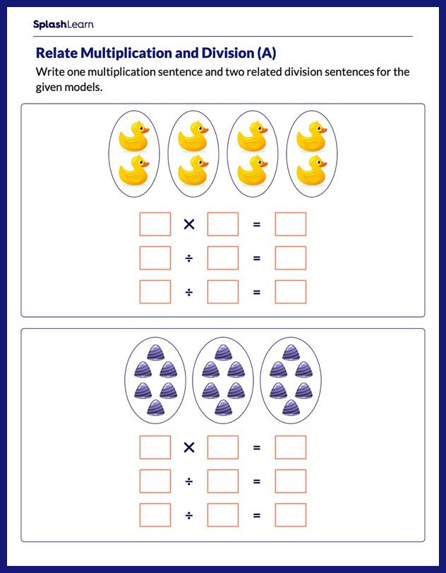 Division For 3Rd Graders Worksheets