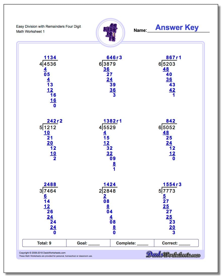 Division With Remainders