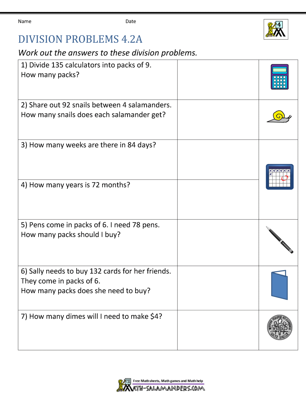 Division Practice for 4th Grade Math Success