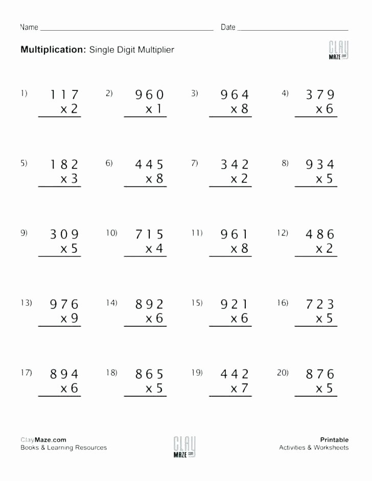 Double Cross Math Worksheet Answers