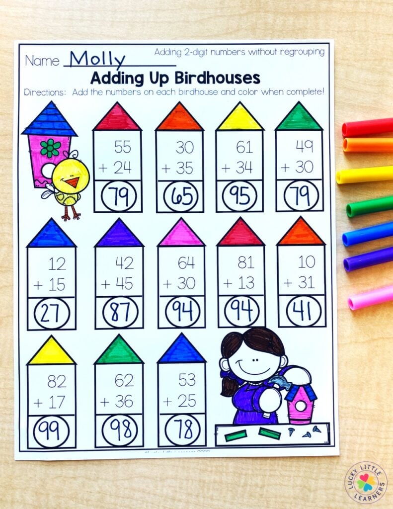 Double Digit Addition With Regrouping Made Easy