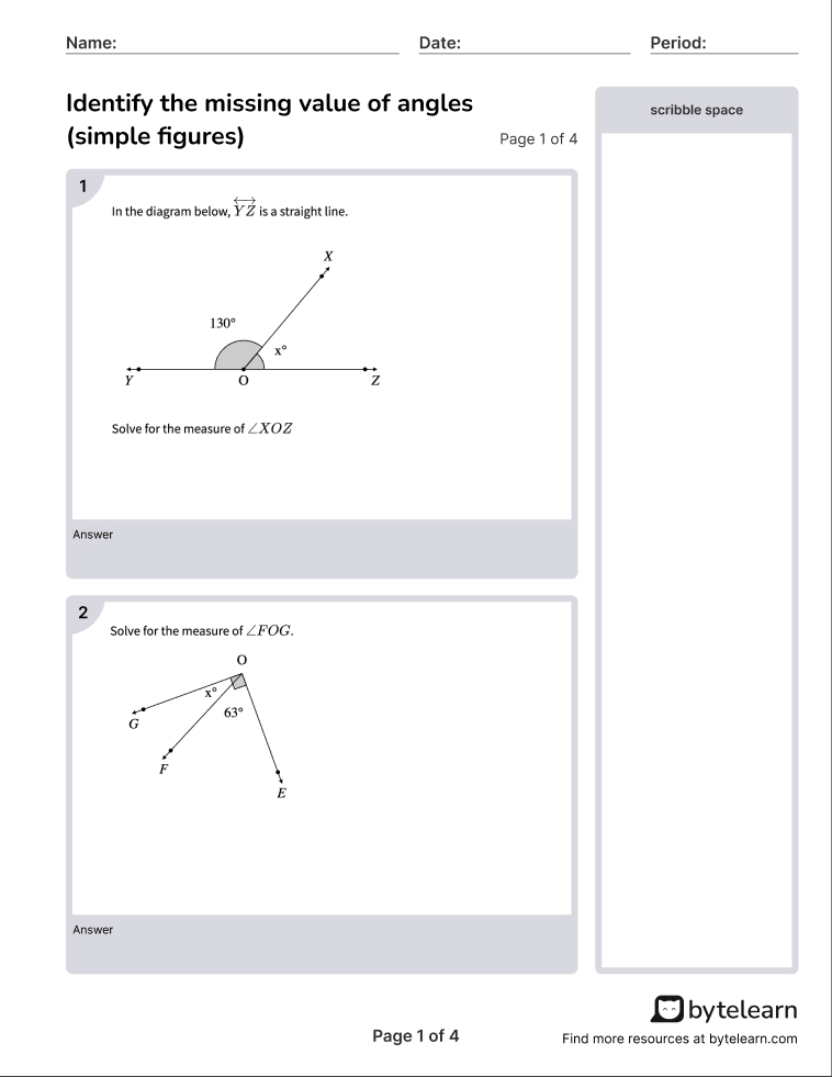 5 Ways to Master Drawing Angles Worksheet