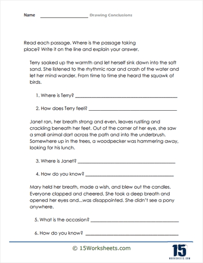 5 Ways to Master Drawing Conclusions Worksheets