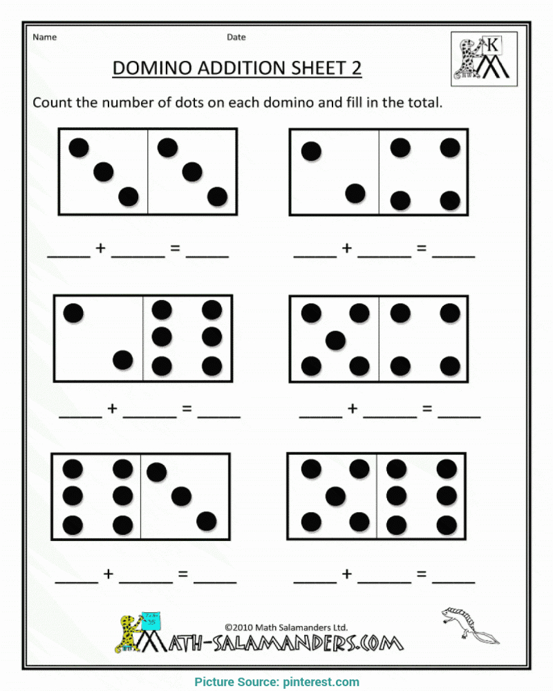 Easy Math Worksheets for Kindergarten Beginners