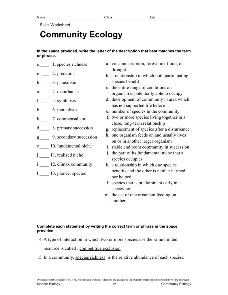 5 Ways to Ace Your Ecology Worksheet