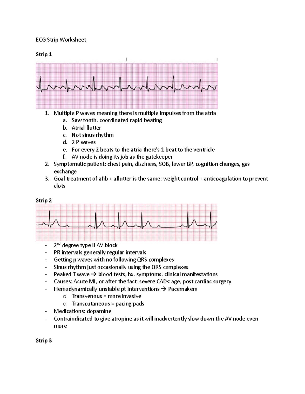 6 EKG Practice Worksheets to Boost Your Skills