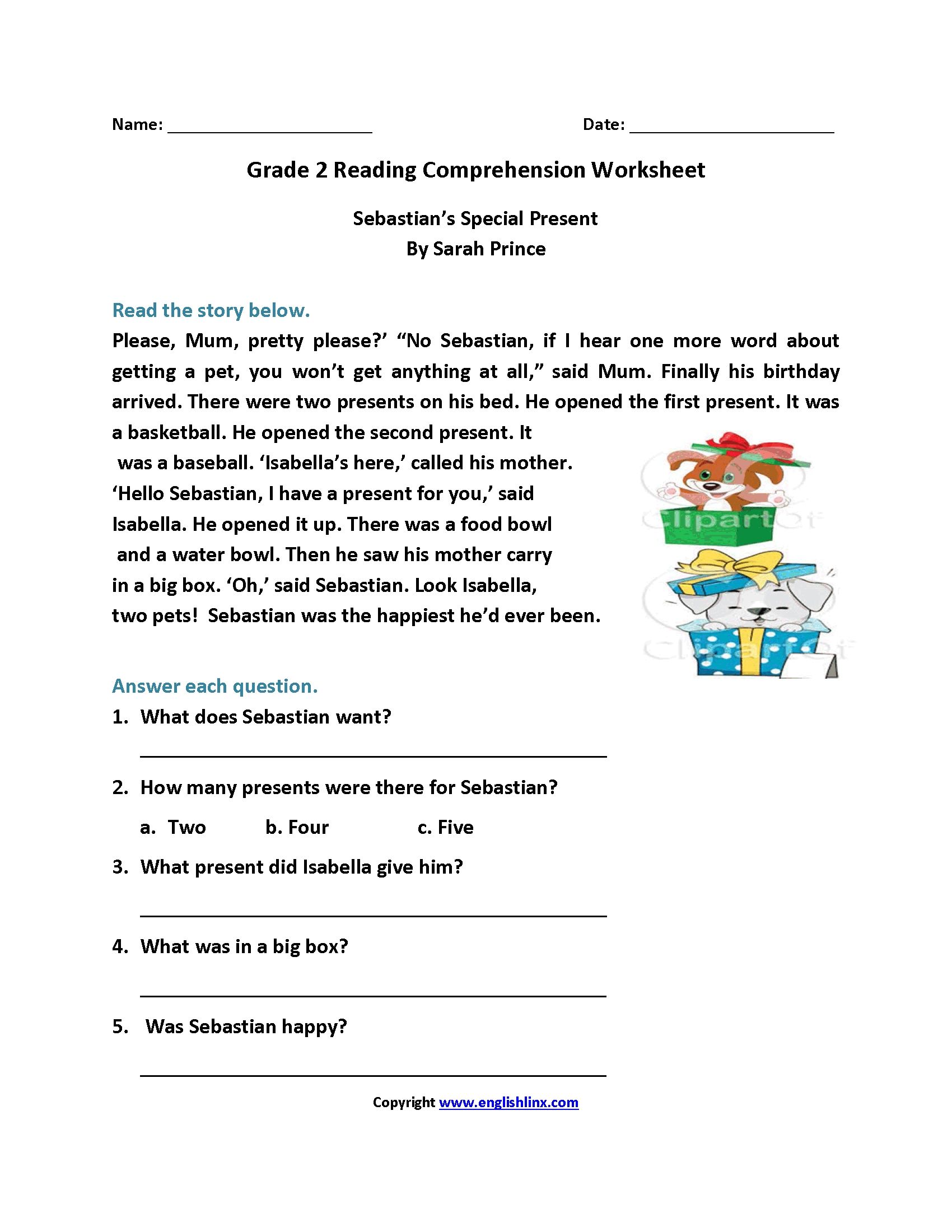 6 Engaging ELA Worksheets for 2nd Grade