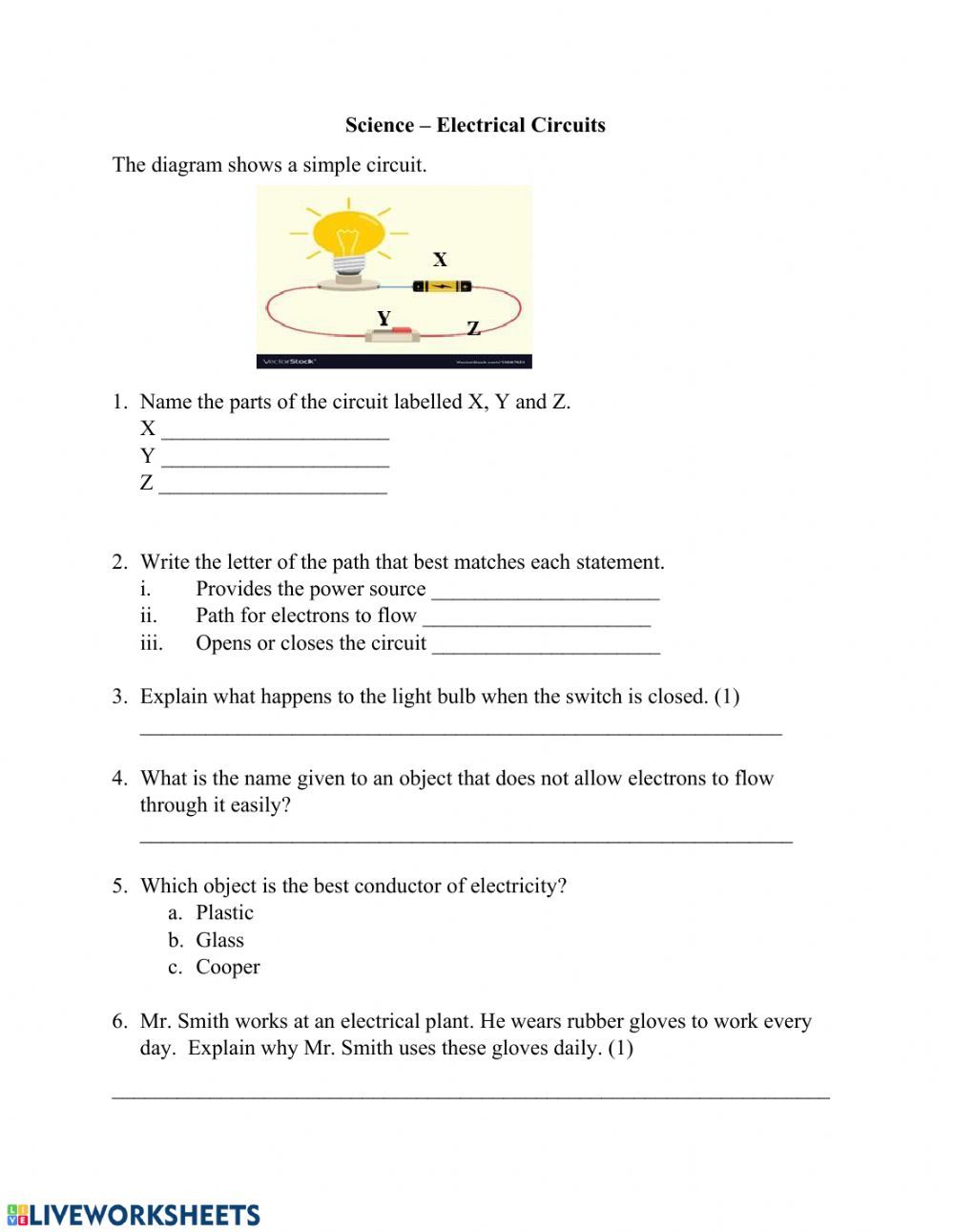 Mastering Electric Circuits with Easy Worksheet Exercises