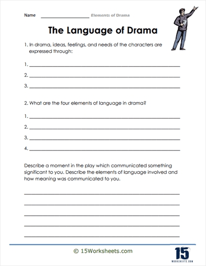 Elements of Drama Worksheet Explained