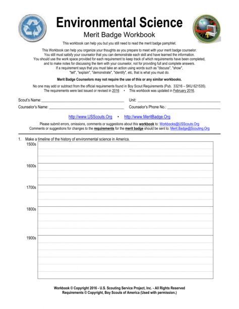 Emergency Preparedness Merit Badge Worksheet Made Easy