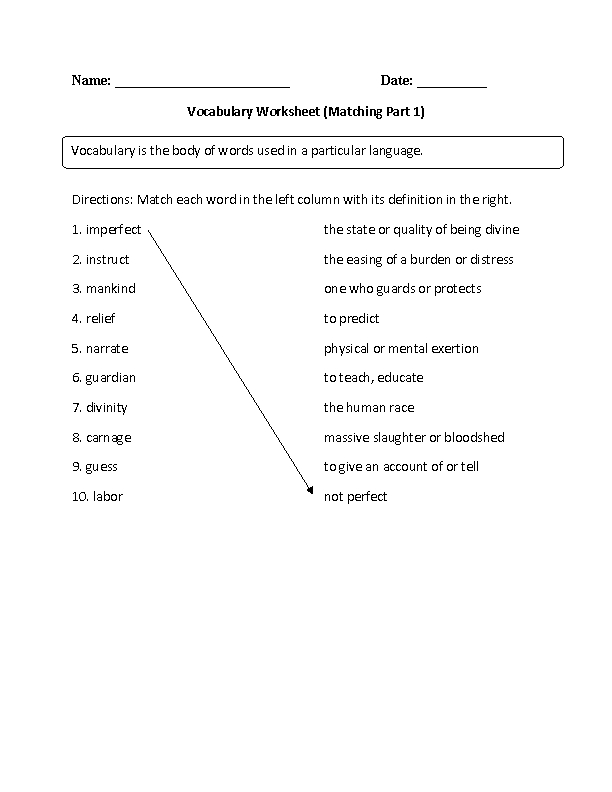 6 Fun Worksheets for 3rd Grade English Learners