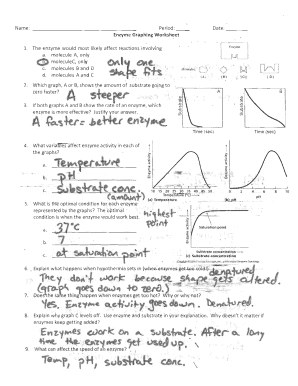 Enzyme Graphing Worksheet Fill Online Printable Fillable Blank Pdffiller