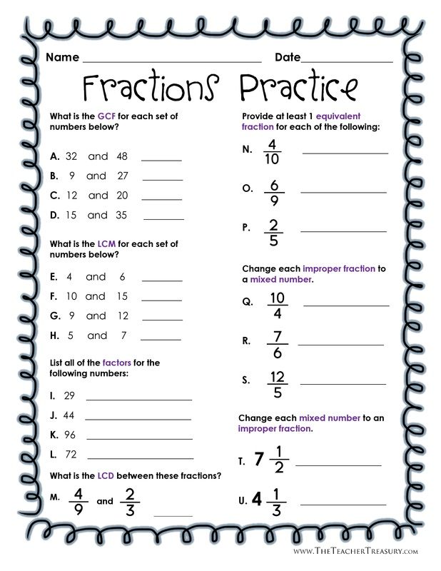 Equivalent Fractions Grade 5 Equivalent Fractions Worksheet 5Th Grade