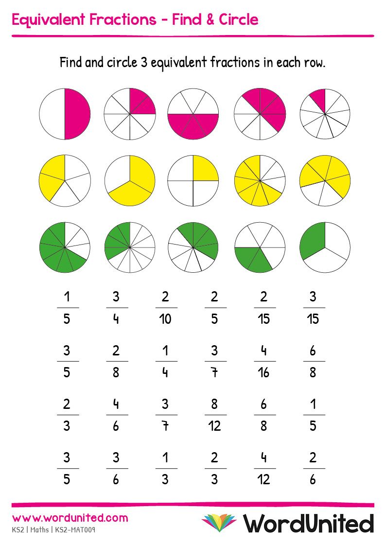 Equivalent Fractions Worksheets for Easy Math Practice