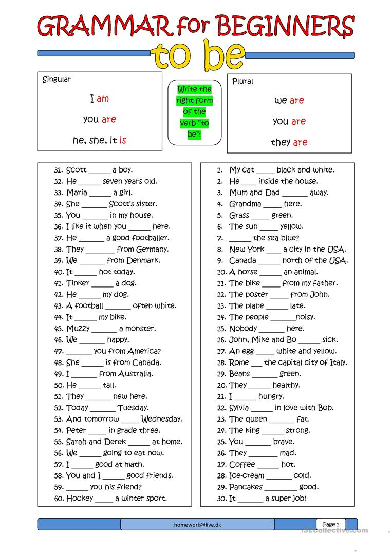 ESL Grammar Worksheets Printable for Effective Learning