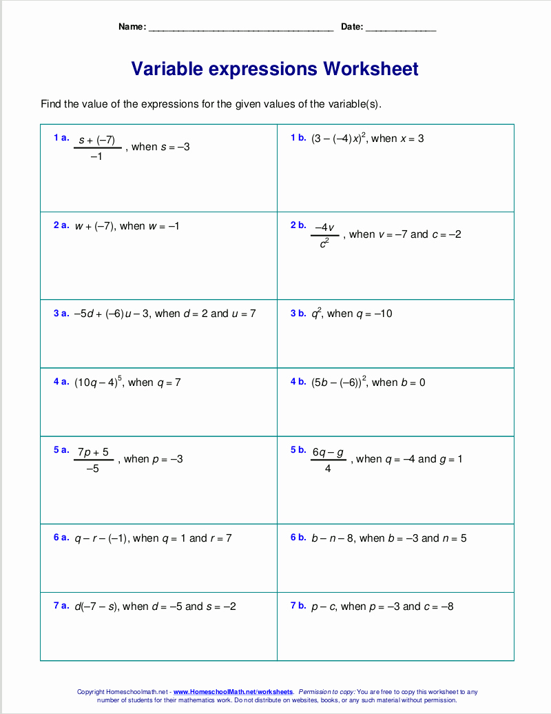 Evaluating Functions Made Easy with Practice Worksheets